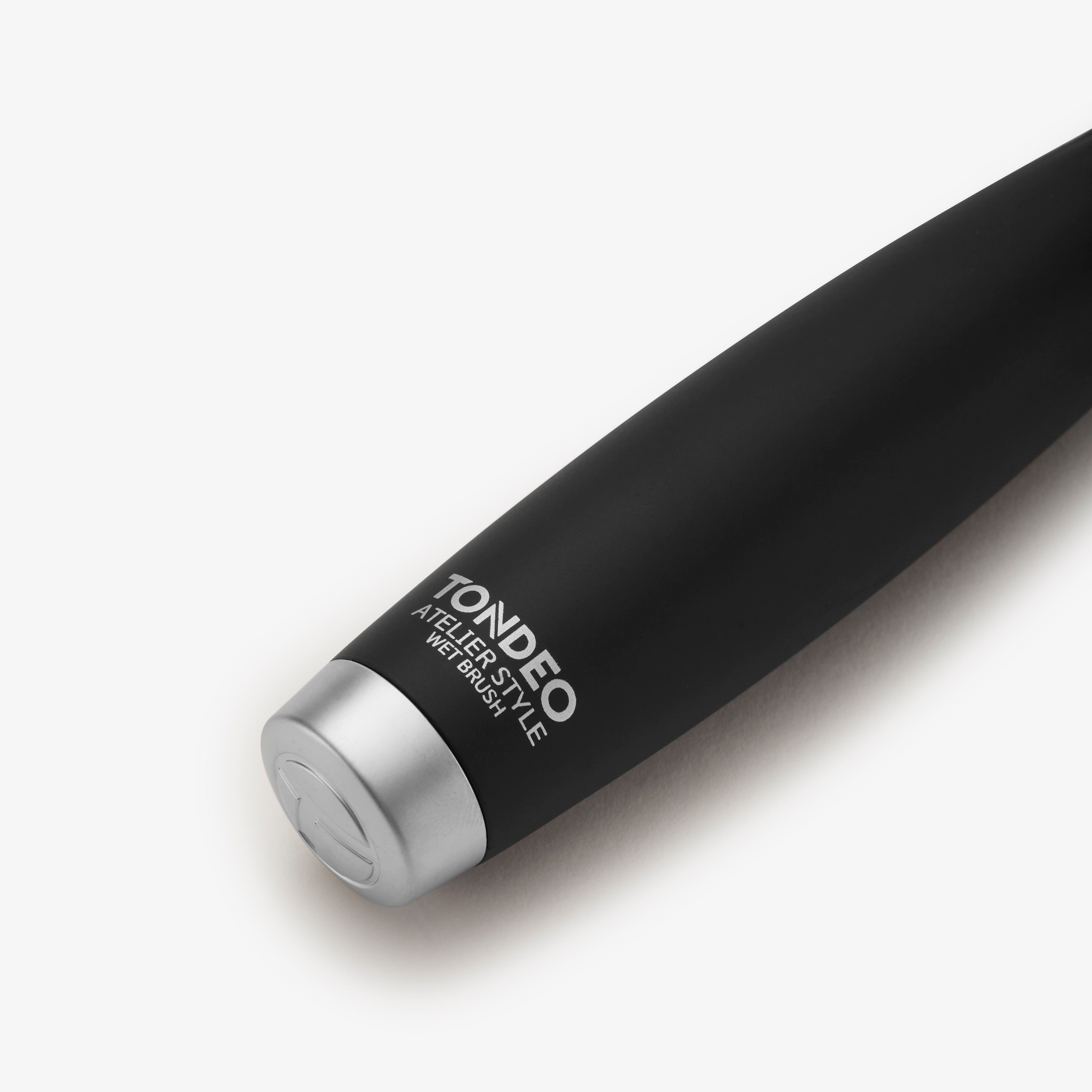 Schwarze Haarbürste von TONDEO Solingen, Auskämmen / Entwirrung des Haares, Styling, Volumen, Feuchtes Haar Entwirren und Bürsten von Extensions und Perücken. antistatische Borsten, Ergonomischer Griff