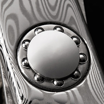 Detail hochwertige Friseurschere Nahaufnahme