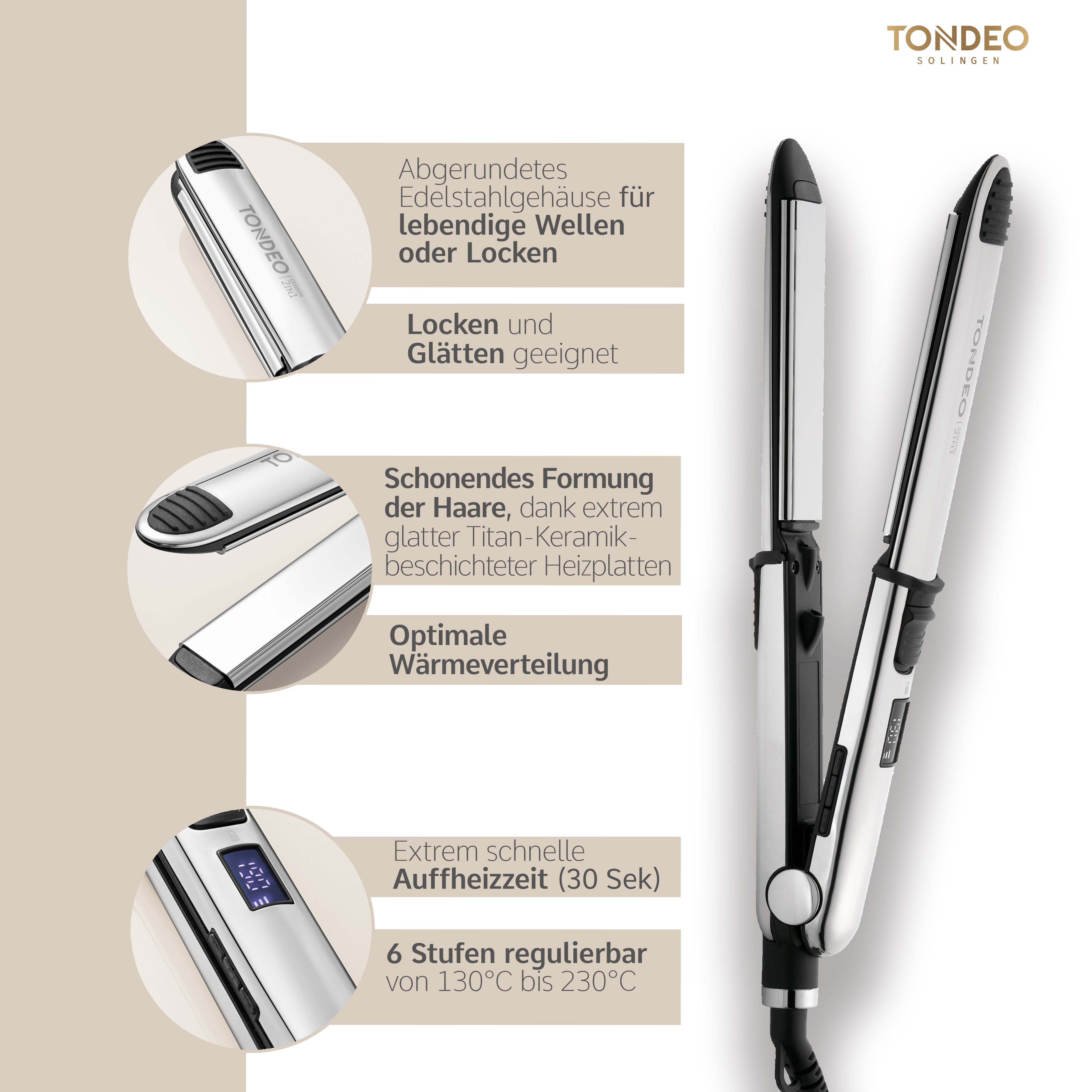 Planchas alisadoras con funciones y detalles