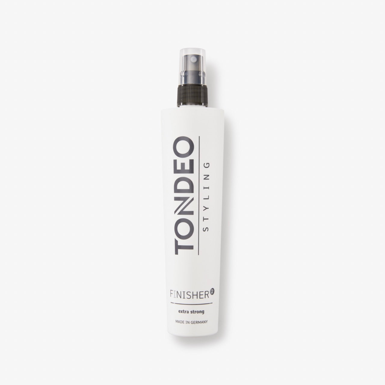 TONDEO 2: spray fijador de fuerte fijación, sin gases propulsores, con pantenol y protección UV, para una fijación resistente a las inclemencias meteorológicas, un acabado natural y una fijación rápida en todas las técnicas de peinado.