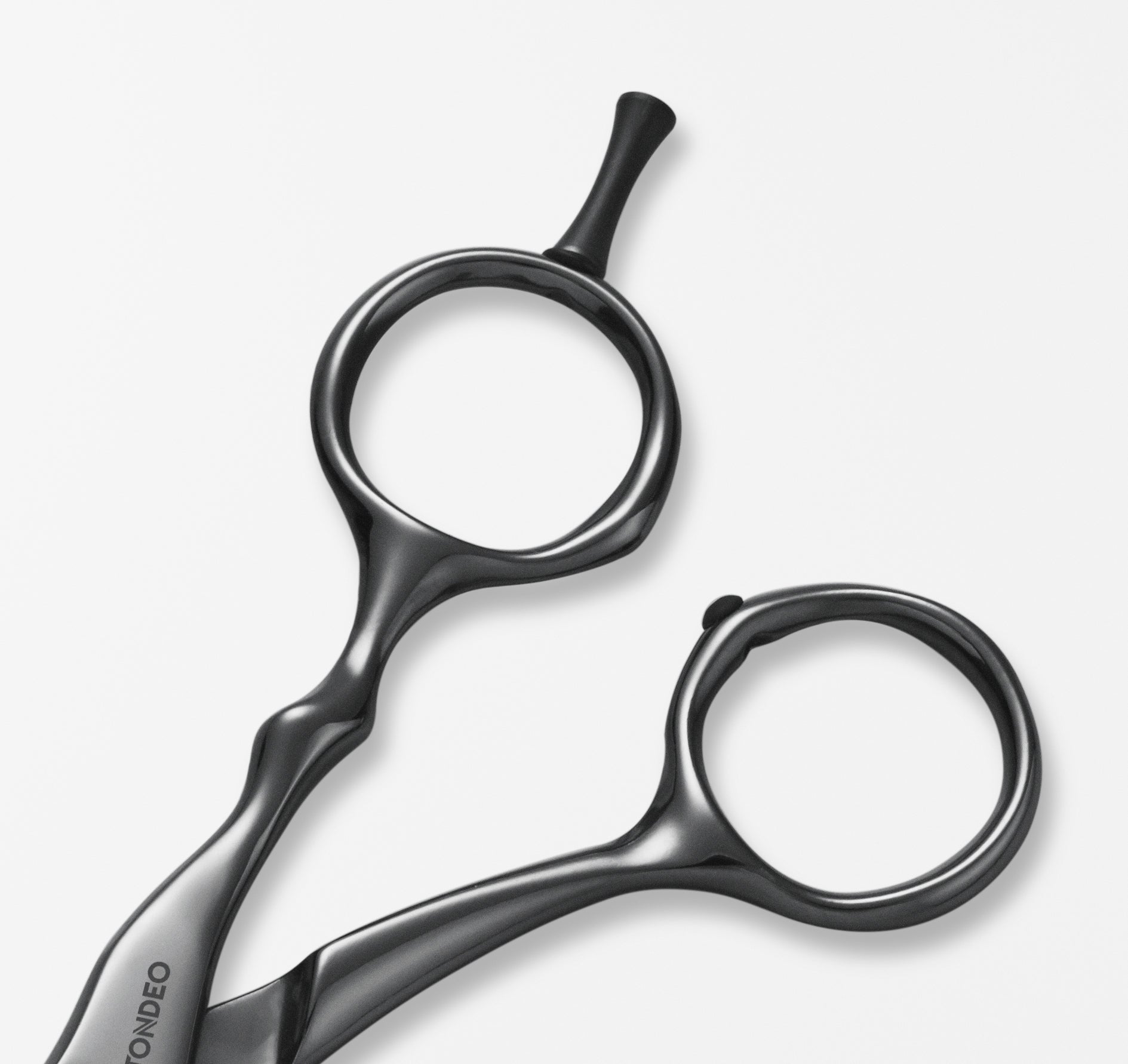 TONDEO MYTHOS 36, nero Made in Solingen, forbici da parrucchiere di alta qualità, forbici da sfoltitura, forbici da modellatura