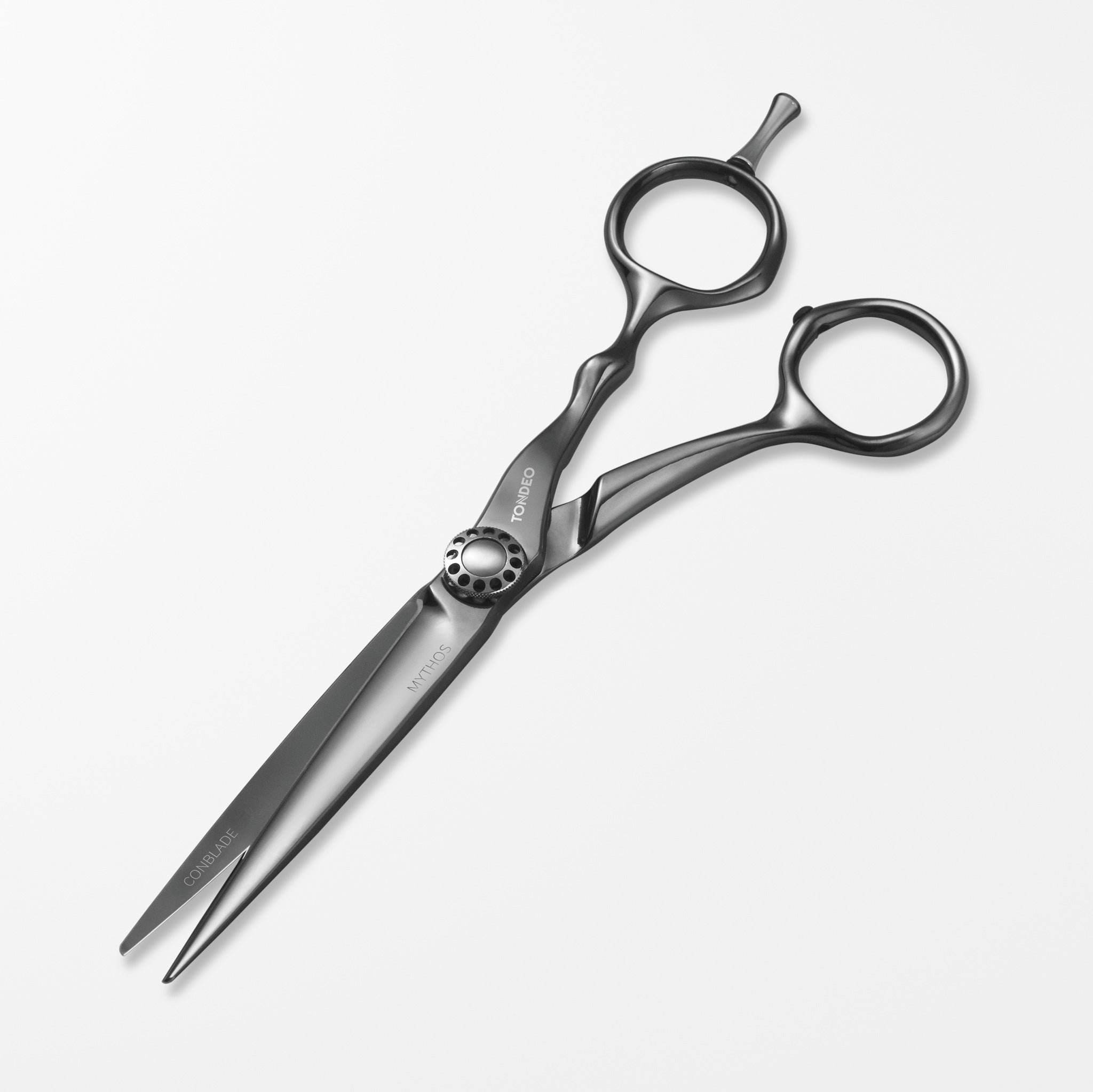 TONDEO Solingen Mythos Black Blattschere Premium Friseurschere, silber, Made in Solingen, Conblade Technologie