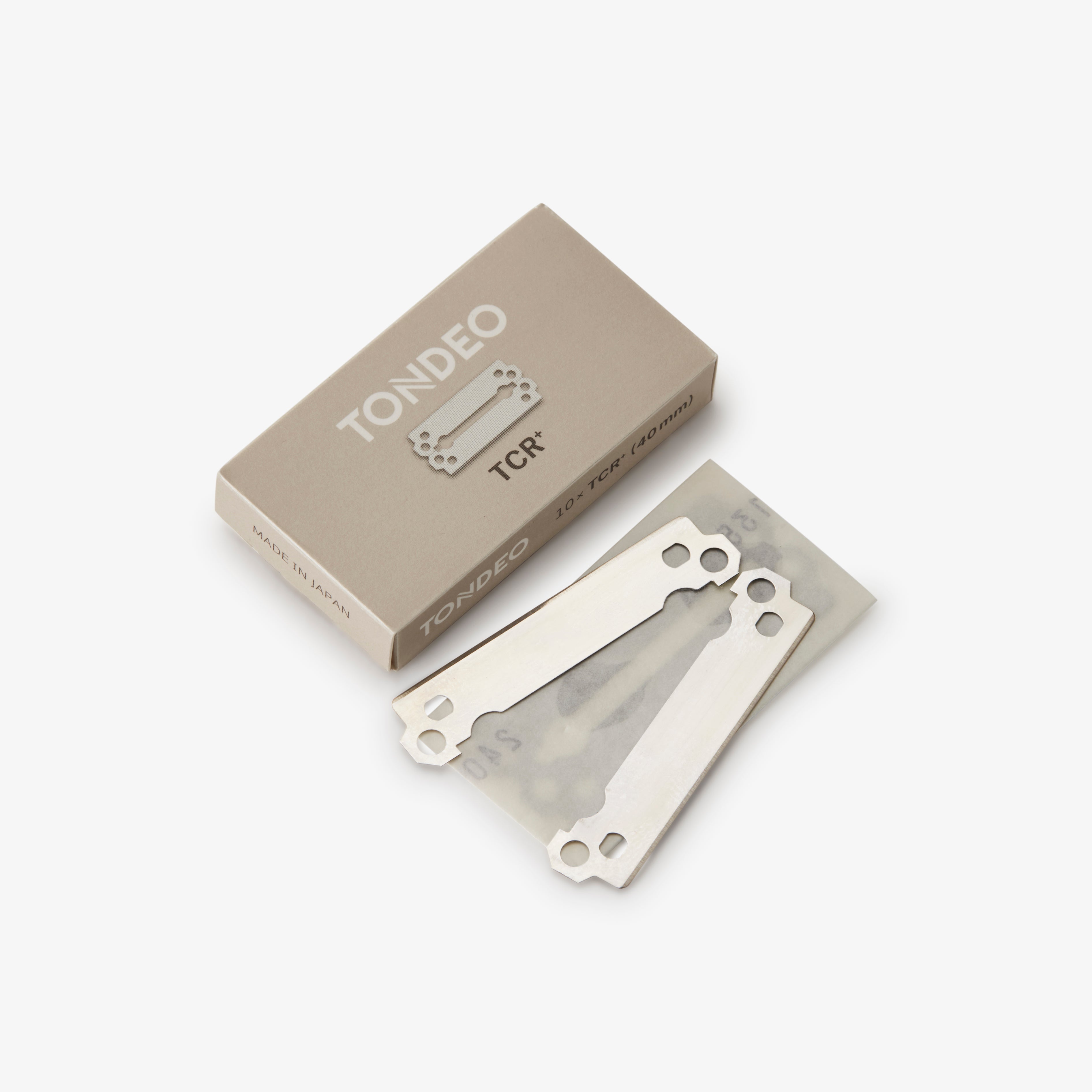 TONDEO TCR Rasierklingen – 10 Stück Ersatzklingen für Profi-Rasiermesser, hochpräzise und langlebig für Barber & Friseur