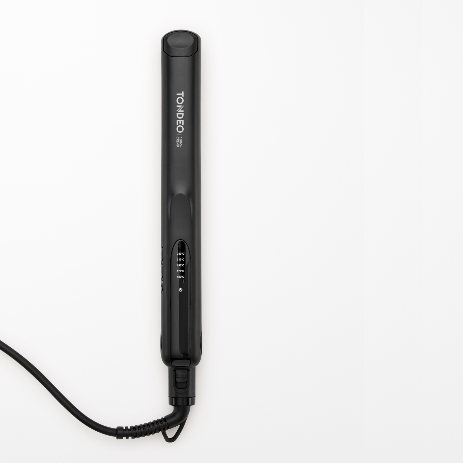TONDEO CERION Crimping Iron in Black – Professional crimping iron for volume, texture, and long-lasting hairstyling. Ceramic plates of the TONDEO CERION Crimping Iron – Heat-protective hair styling in salon quality.
