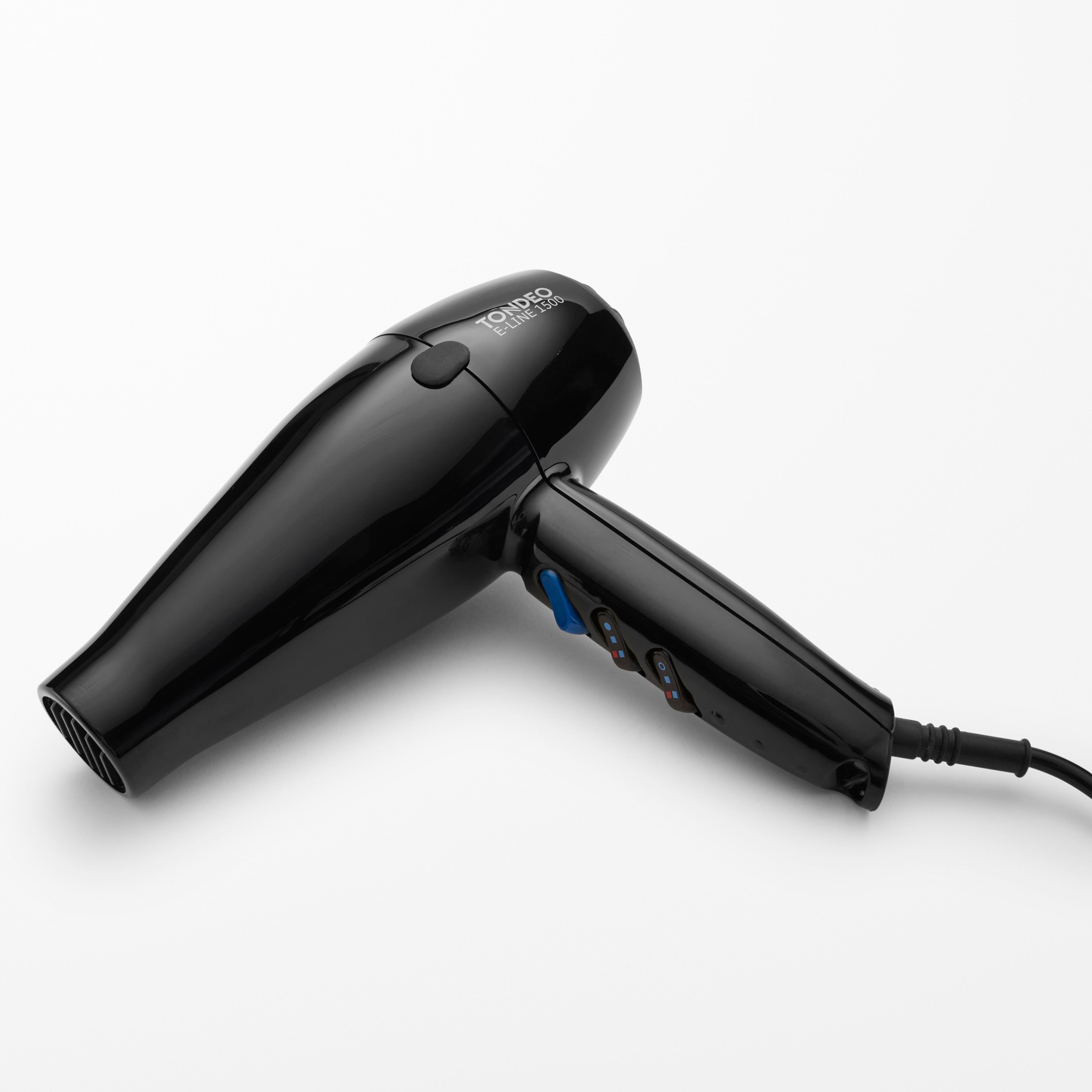 Schwarzer Haartrockner von TONDEO Solingen, Profi-Föhn, Friseurföhn