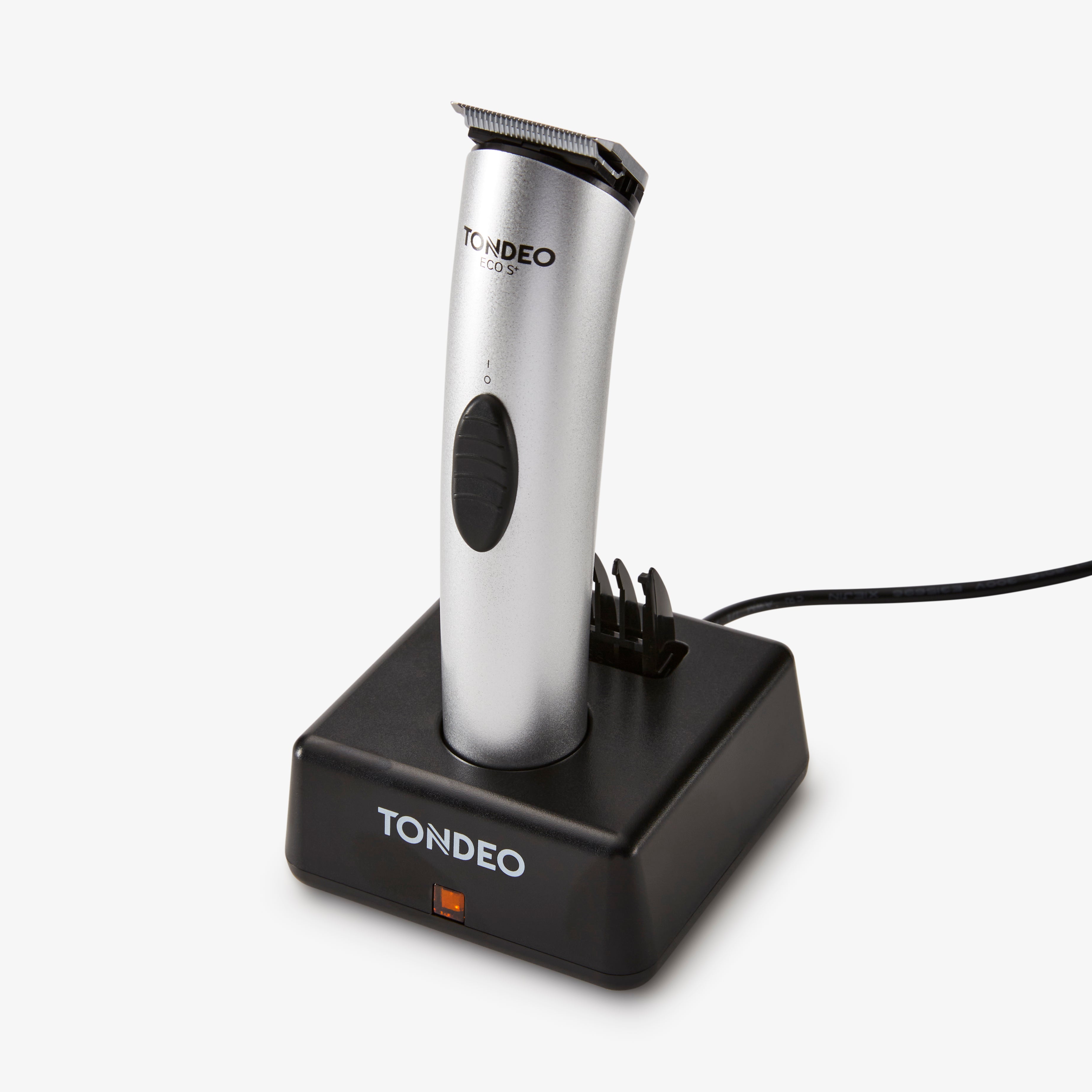 TONDEO Eco-S Plus silver Haarschneidemaschine – professionelle, kabellose Profi-Clipper mit langlebigem Akku, ergonomischem Design und starker Schneideleistung für Barber & Friseur