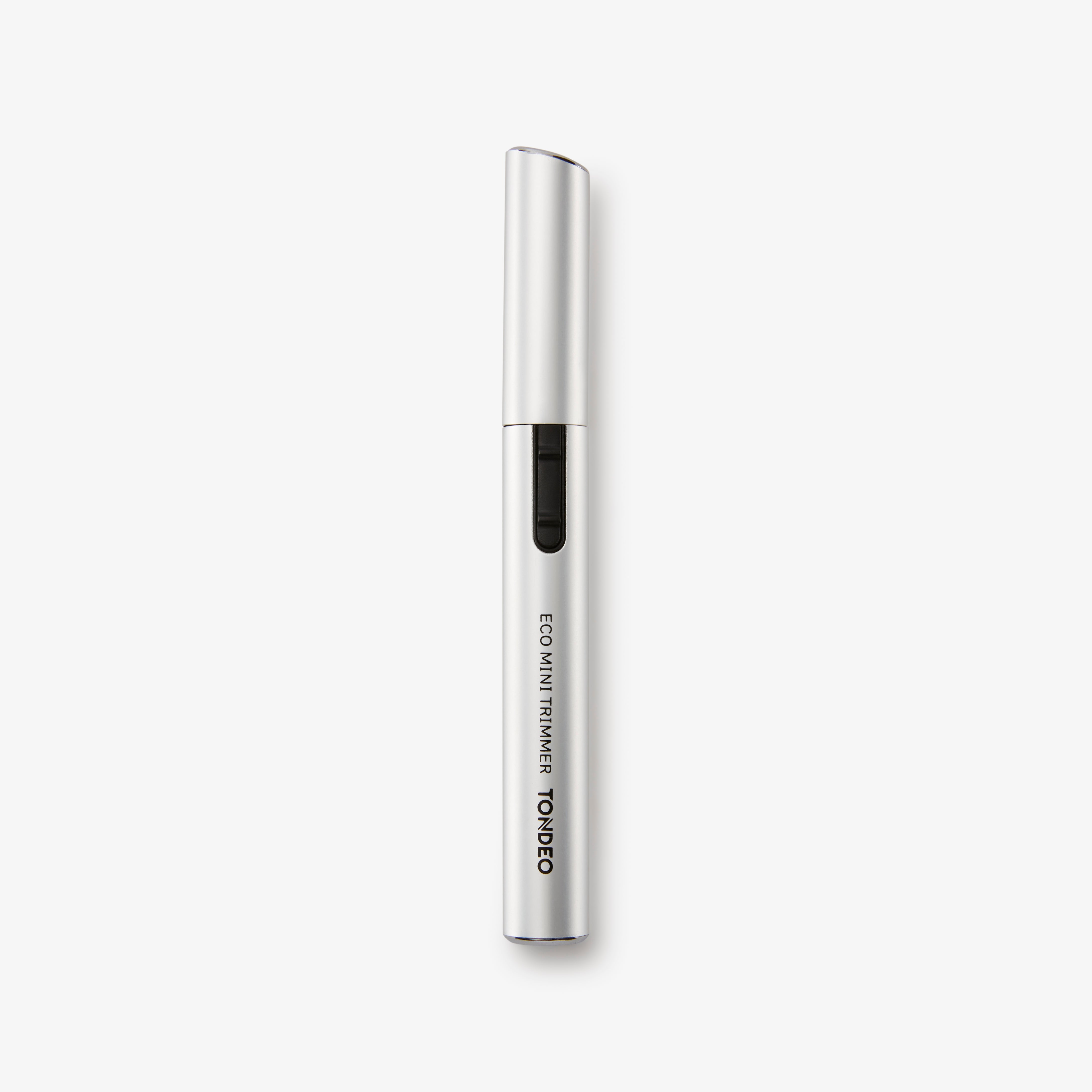 TONDEO Eco Trimmer Silver – tondeuse professionnelle compacte et sans fil, au design ergonomique et à la puissance de coupe élevée, pour une finition précise chez le coiffeur et le barbier.