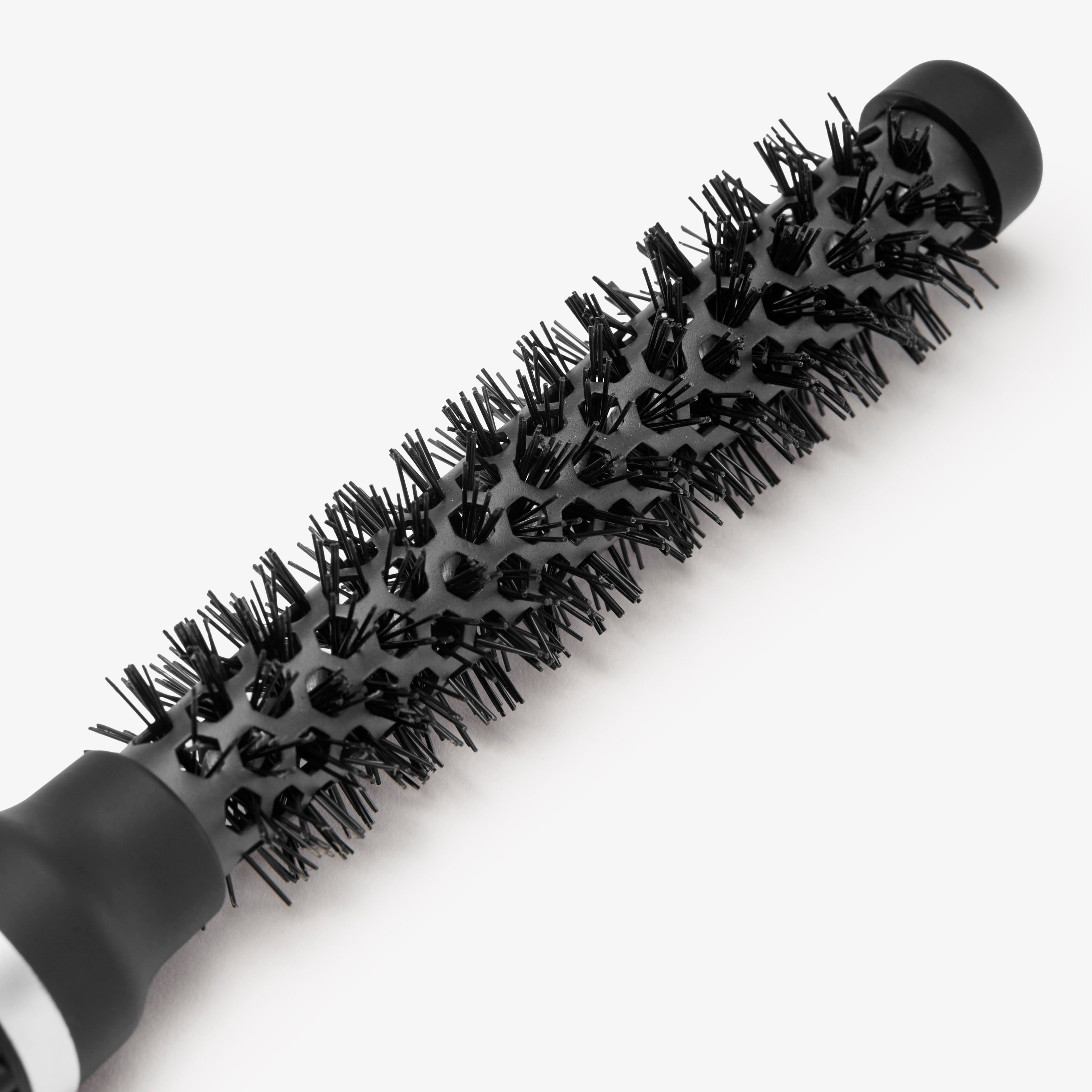 Atelier Graphite Haarbürste in elegantem Schwarz – professionelle Stylingbürste, Rundbürste Größe 