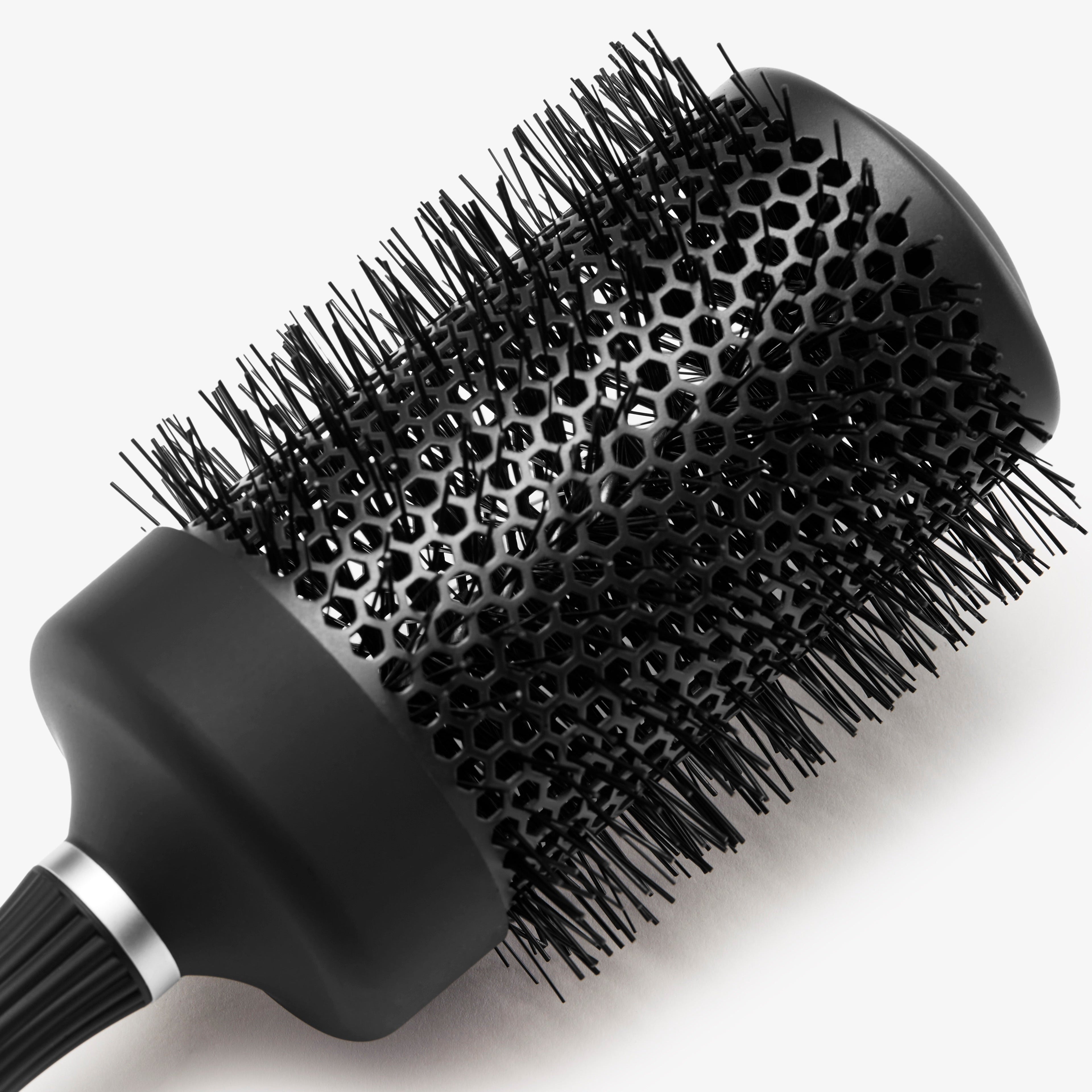 Atelier Graphite Haarbürste in elegantem Schwarz – professionelle Stylingbürste, Rundbürste Größe XL