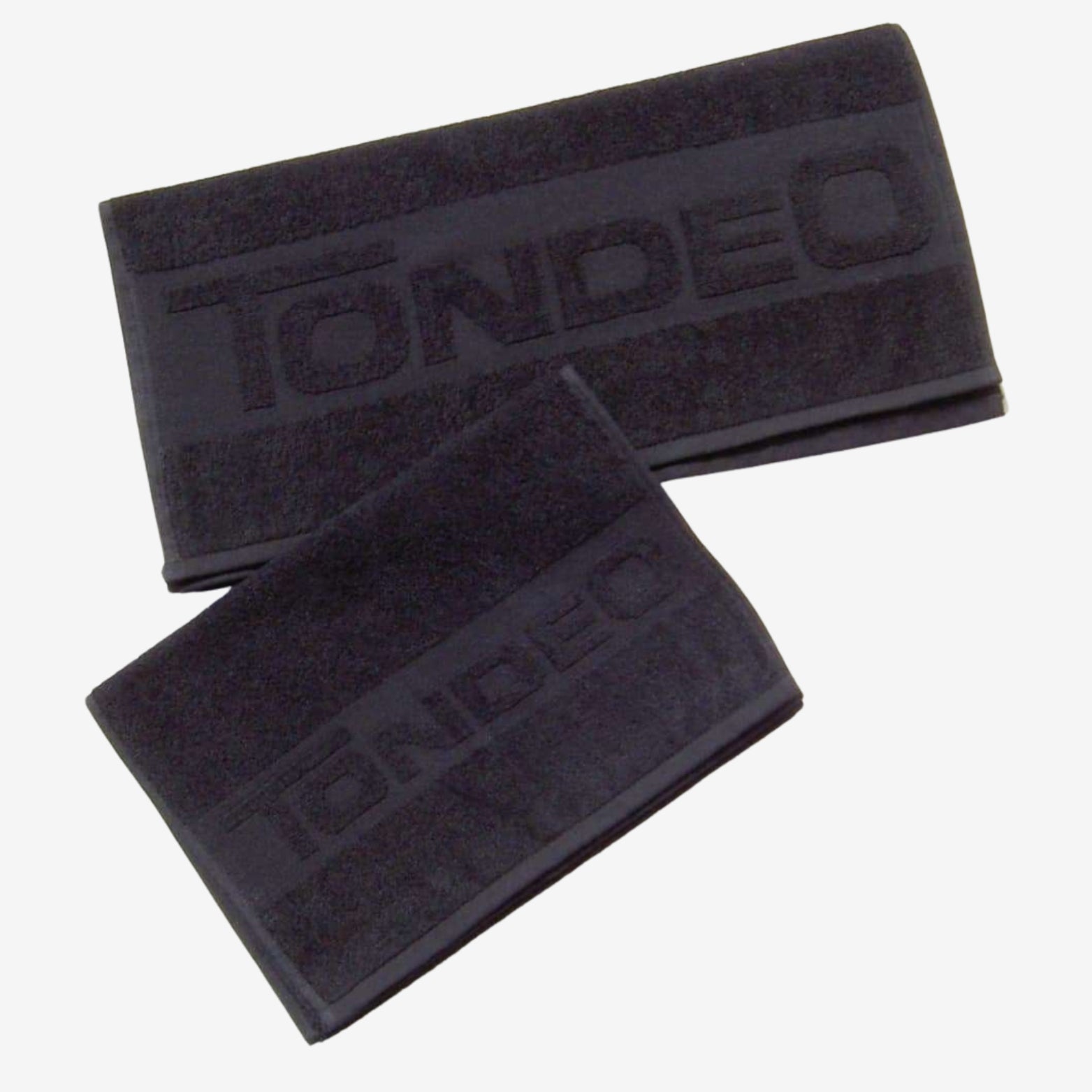 TONDEO Solingen, Friseurhandtuch, Baumwolle,Schwarzes Handtuch mit Logo