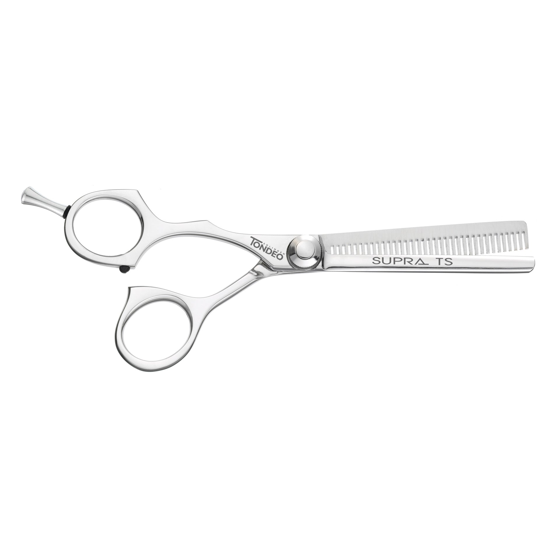 Tondeo Supra Left-Handed Styling Shears – professional thinning shears for precise thinning and smooth transitions