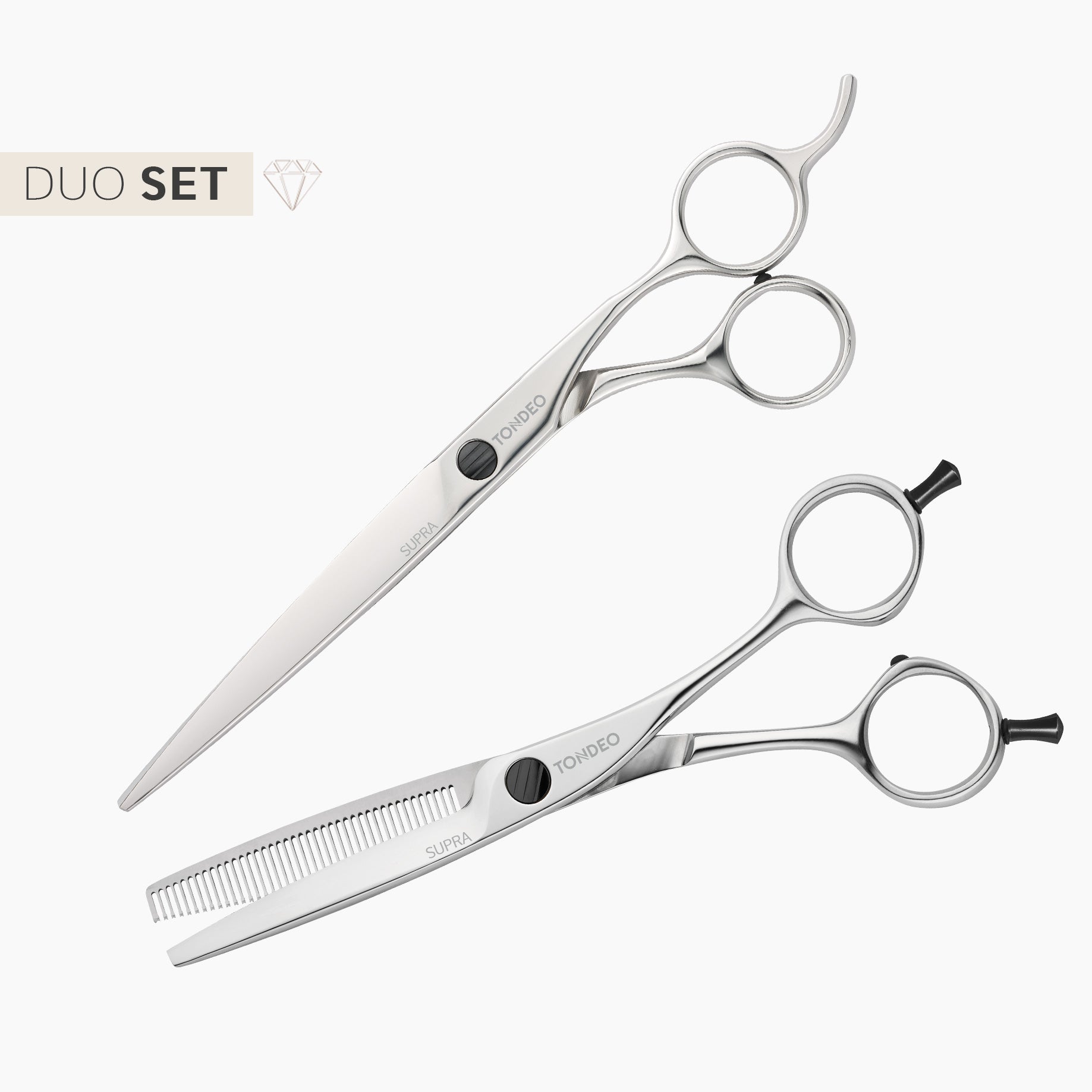 Supra Duo 7.0 – Conblade Haarschere + Supra Fasson 6.5 (50)