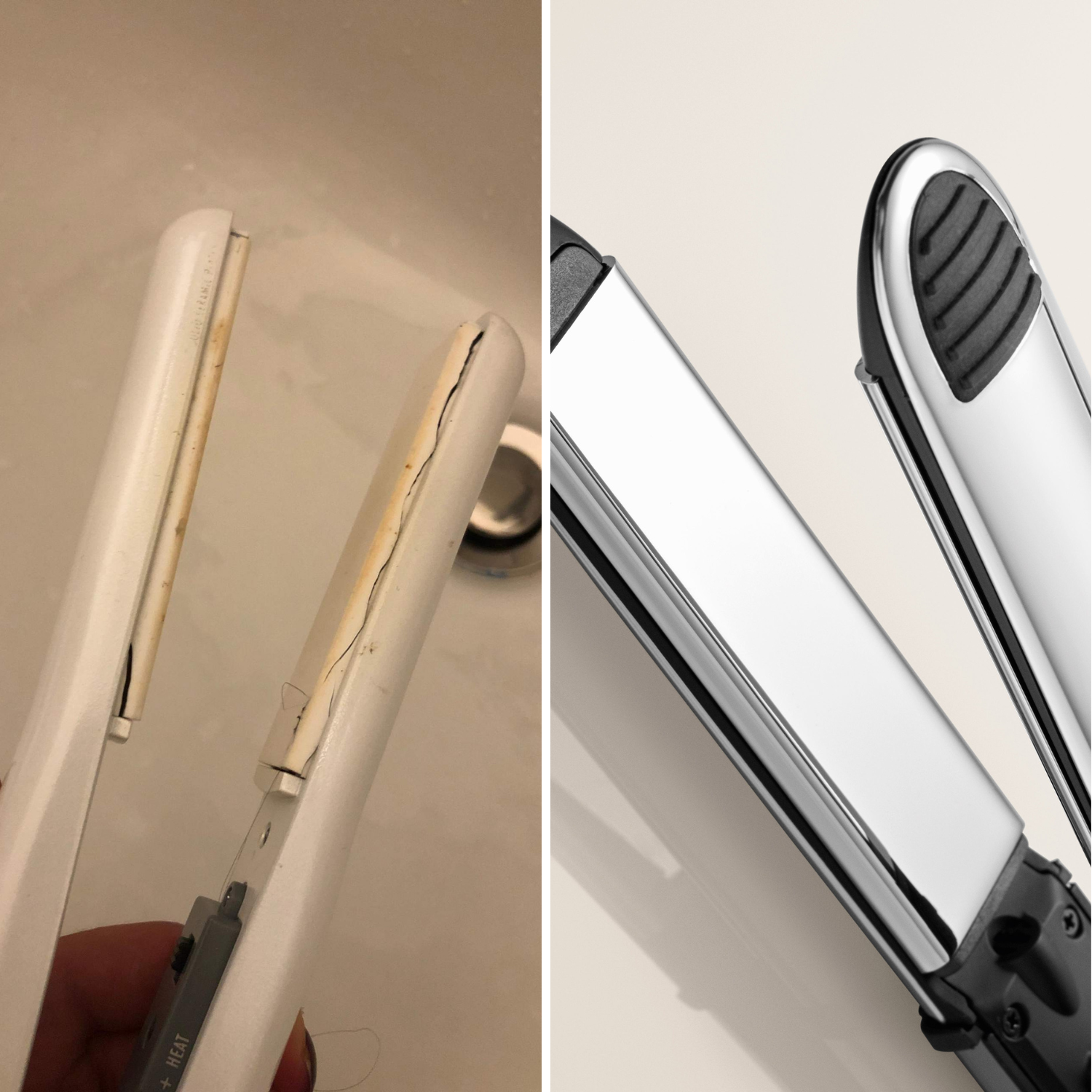 Zwei Haarglätter im Vergleich