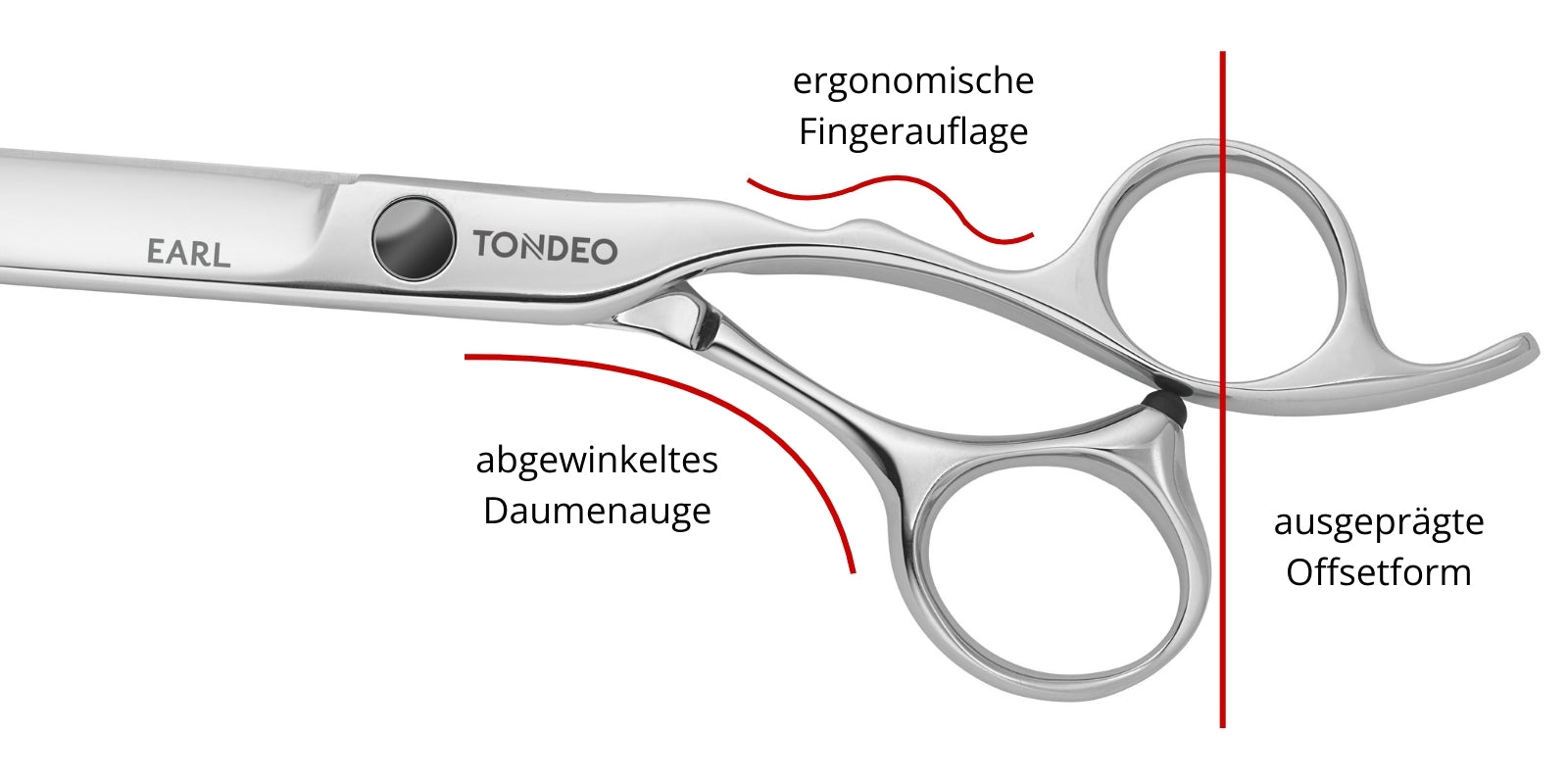 Hochwertige Friseurschere mit Beschriftung