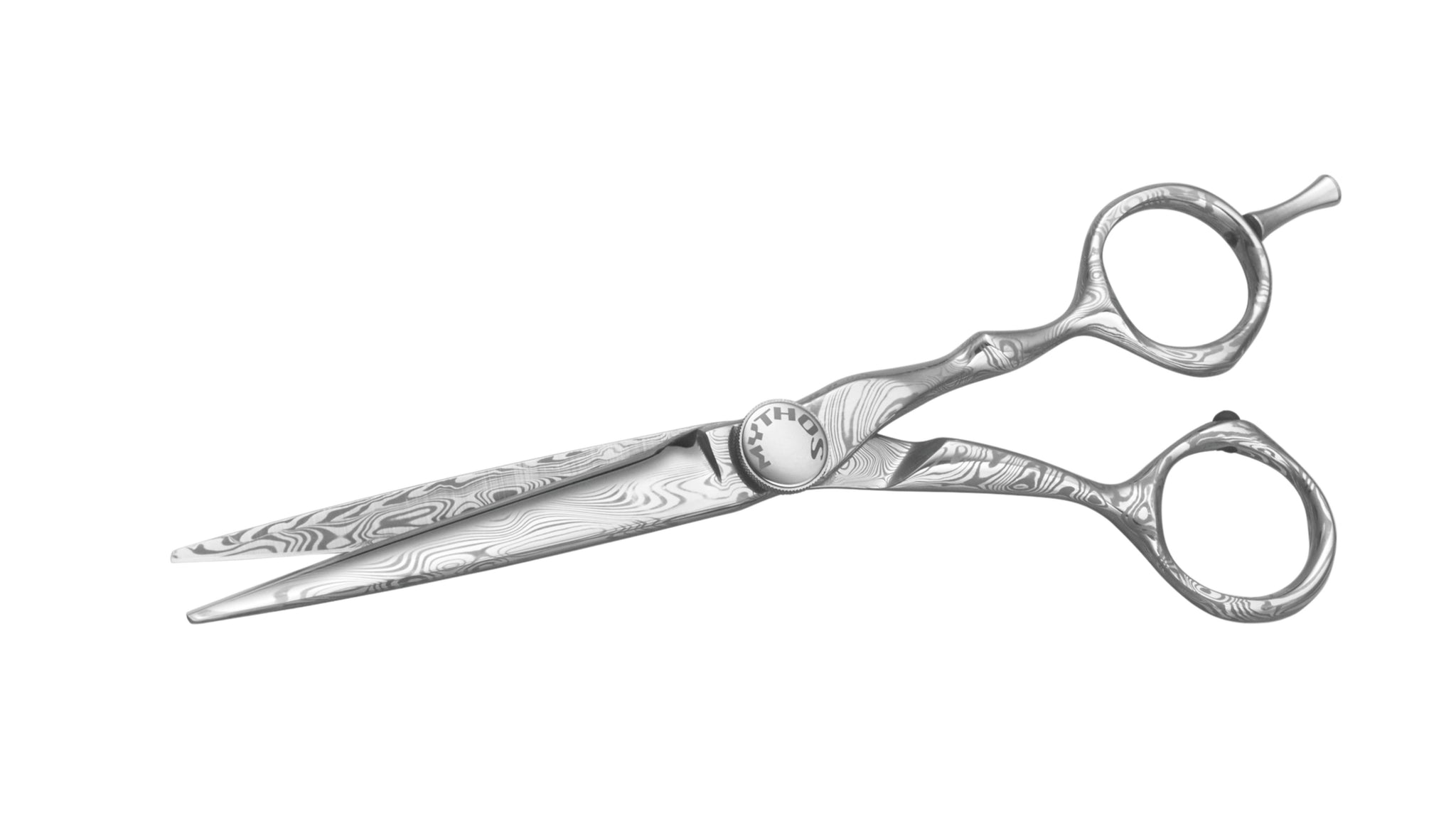 Hochwertige professionelle Friseurschere silbern