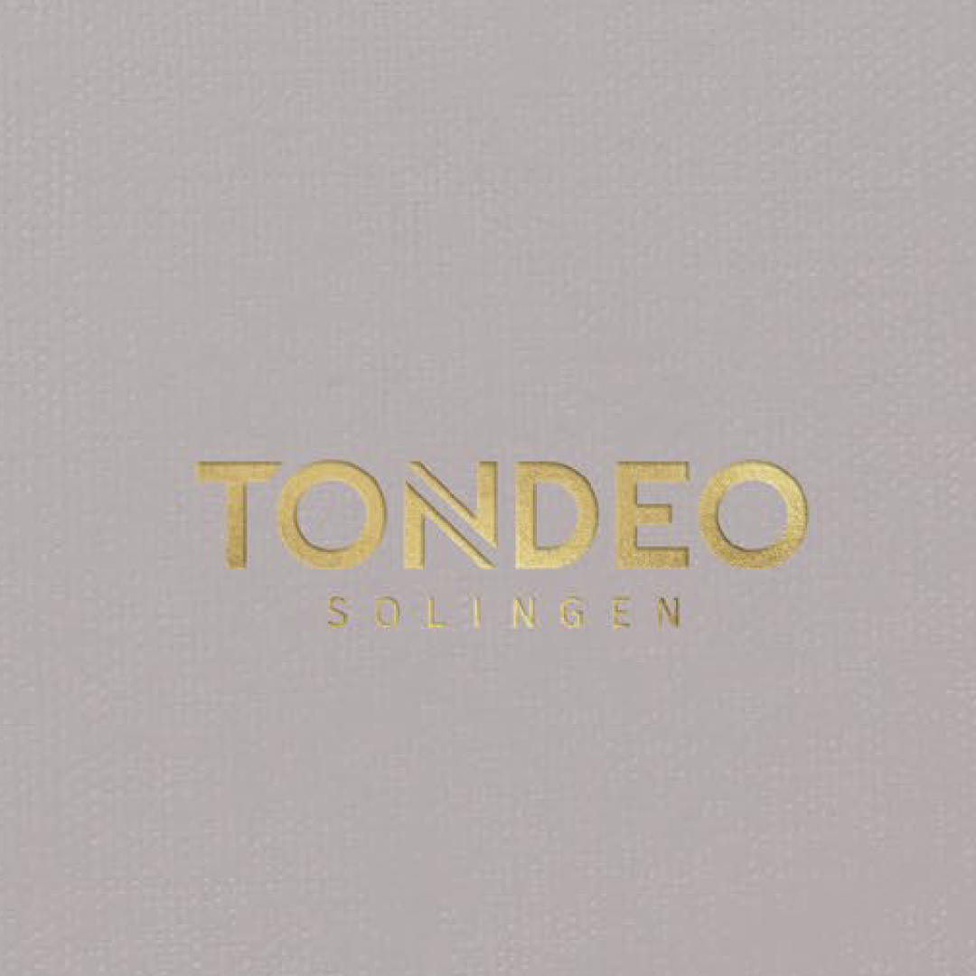 Tondeo Solingen Logo gold Schrift