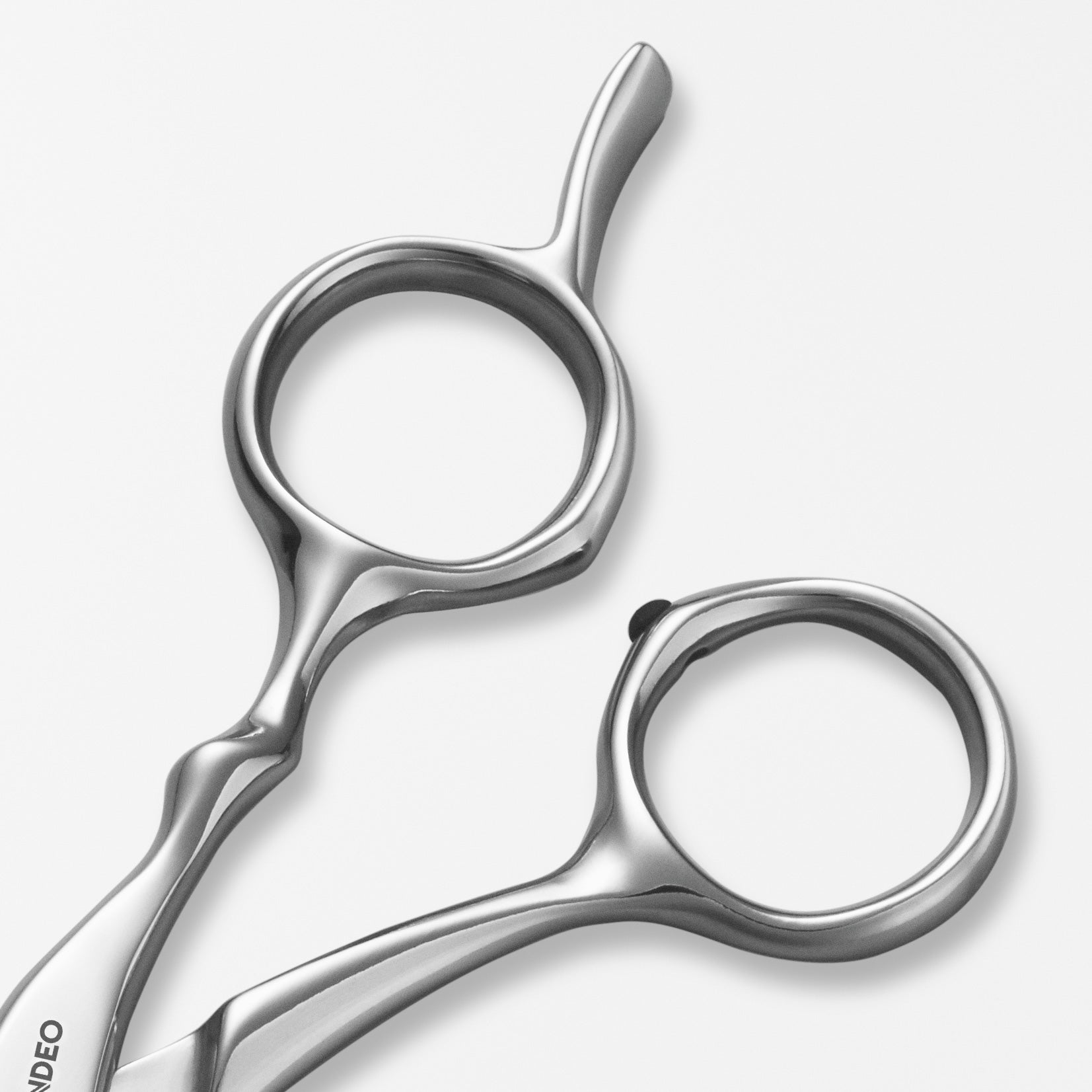 TONDEO MYTHOS 36, argento, Made in Solingen, forbici da parrucchiere premium, forbici da sfilatura, forbici da modellatura Dettagli occhiaie