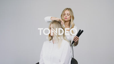TONDEO CERION Curling Iron in Black – Professional curling iron for volume, texture, and long-lasting hairstyling, video tutorial