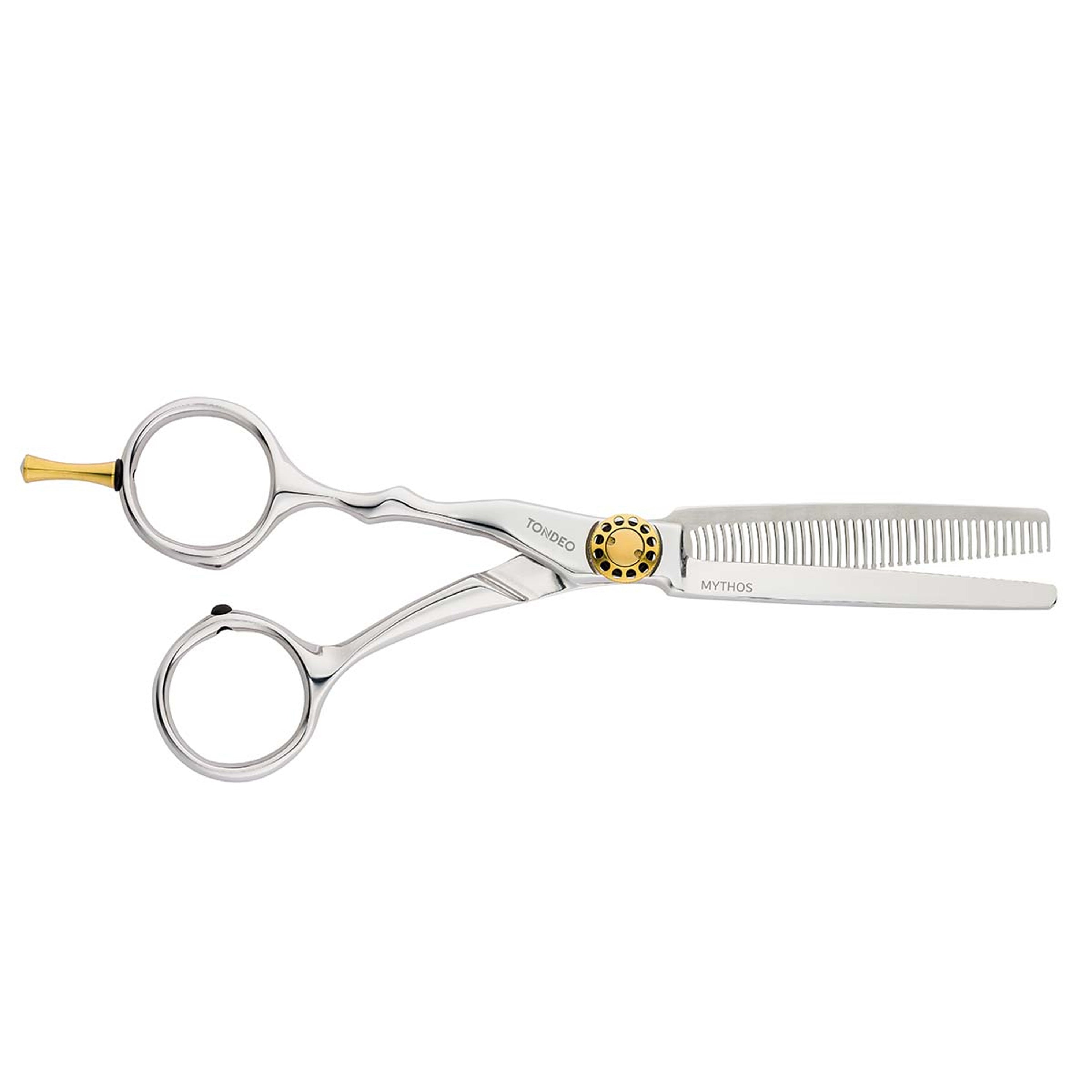 Hochwertige Friseurschere mit Verzierung.